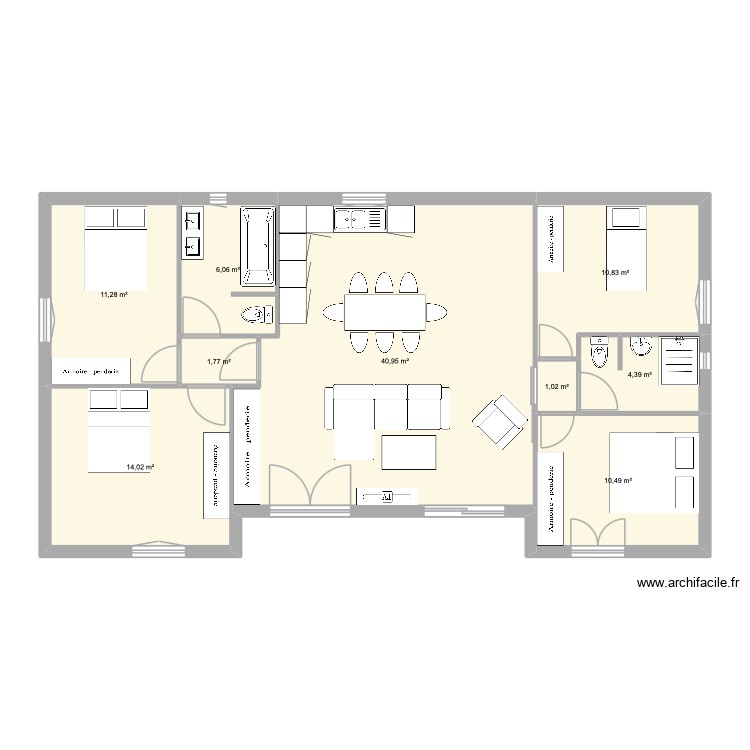 T5 120 7x15. Plan de 0 pièce et 0 m2 T5 120 7x15. Plan de 0 pièce et 0 m2