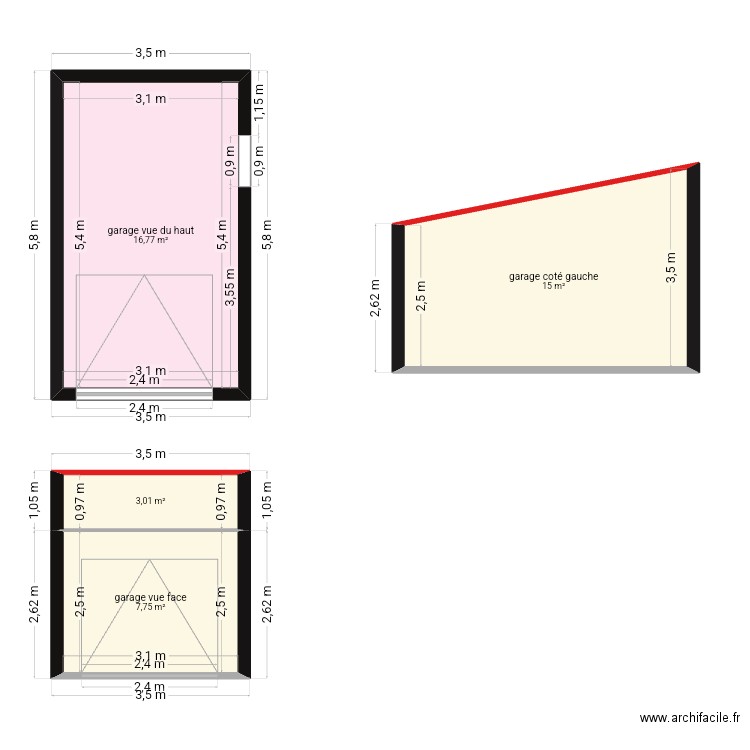 plan garage 20metre carré bob. Plan de 4 pièces et 43 m2
