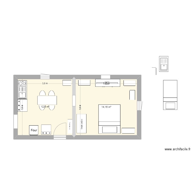 broc. Plan de 0 pièce et 0 m2