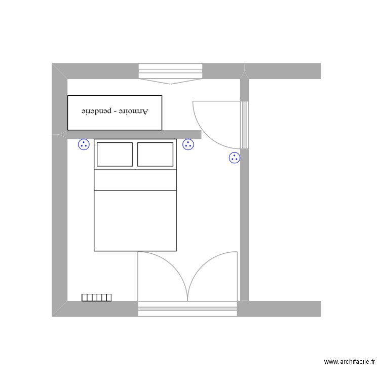 chambre. Plan de 0 pièce et 0 m2