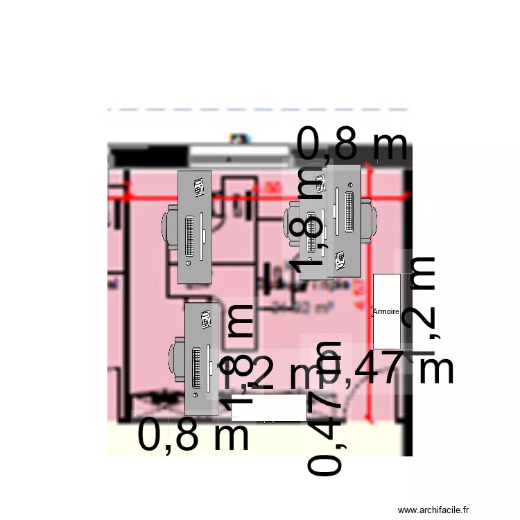 Am&eacute;nagement H104 - PAF. Plan de 
