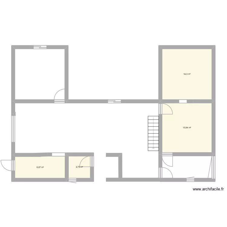 plan &agrave; venir. Plan de 4  et 37 m²