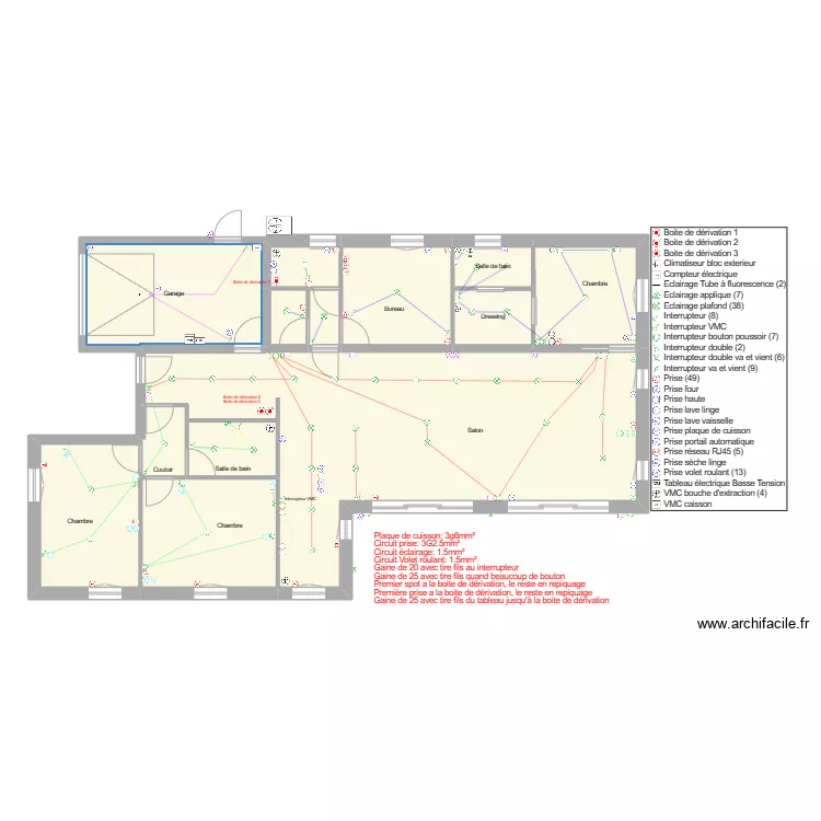 Plan elec. Plan de Plan elec. Plan de