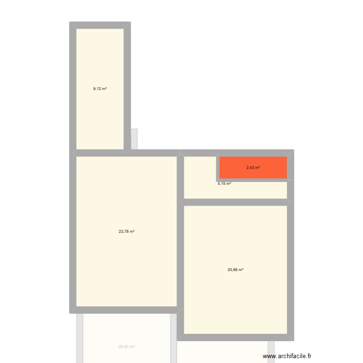 Delain. Plan de 8 pièces et 140 m2