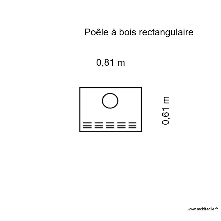 POELE A BOIS. Plan de 1  et 16 m²