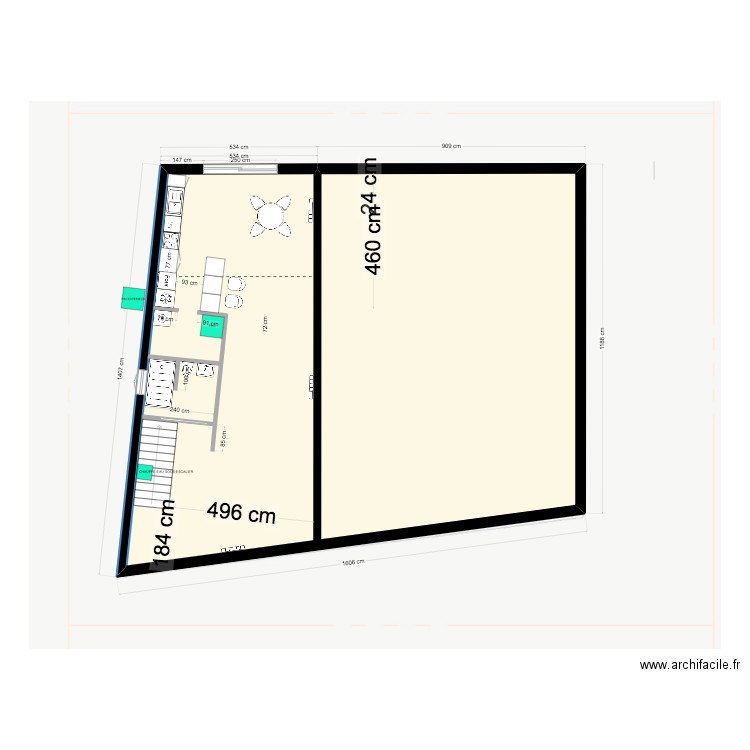 casa plomberie RDC. Plan de 0 pièce et 0 m2