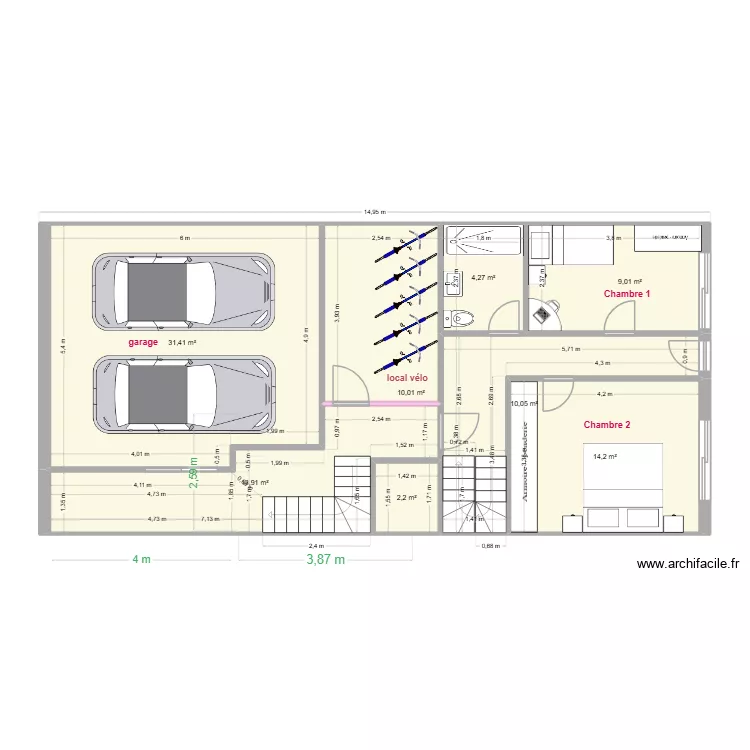 plan terrain 2026 4. Plan de 8  et 95 m²