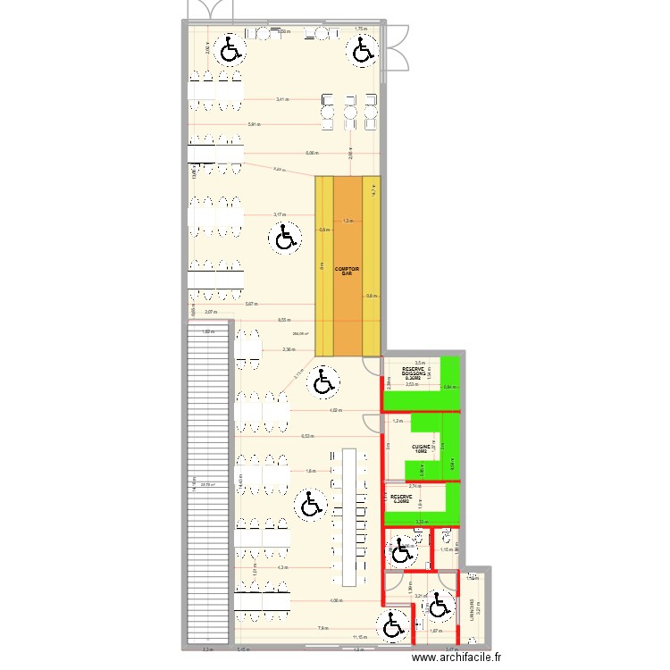 BENETI 3.7. Plan de 2 pièces et 280 m2