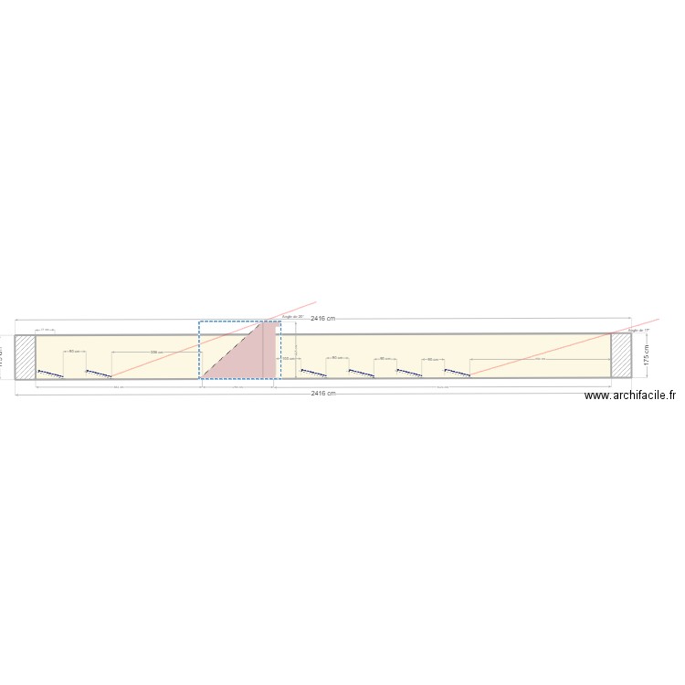 Coupe Fort Saint-Marine PV 15° HT=0.10 m. Plan de 0 pièce et 0 m2