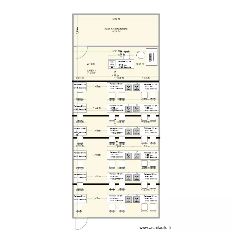 6 juillet Labo 4 (TP). Plan de 2 et 84 m² 6 juillet Labo 4 (TP). Plan de 2 et 84 m²