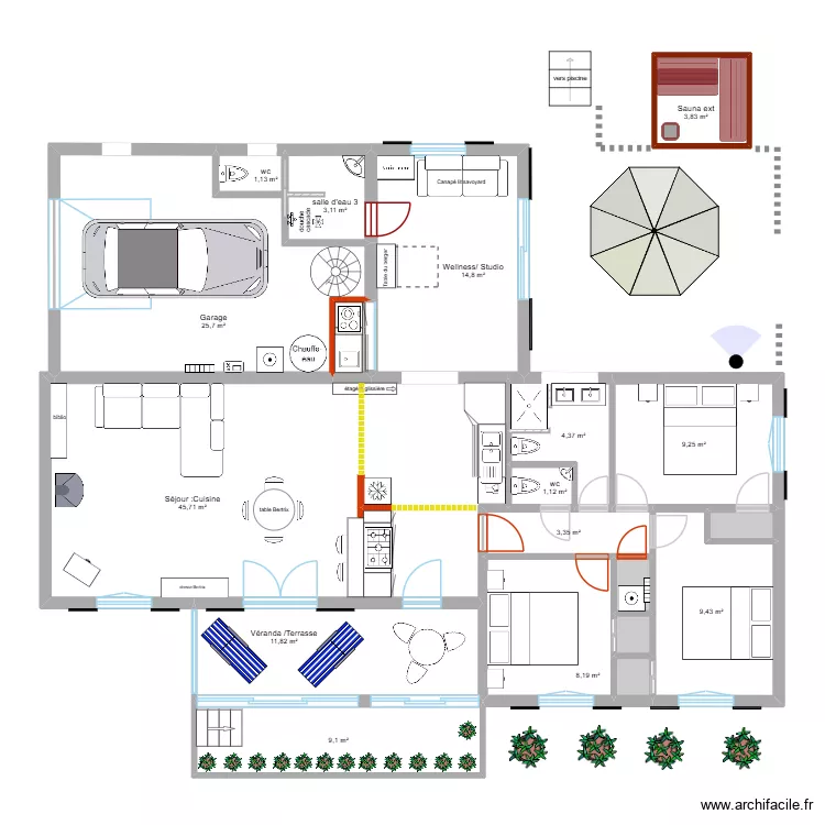 Allemagne rénovation module 1 bis. Plan de 19 et 155 m² Allemagne rénovation module 1 bis. Plan de 19 et 155 m²