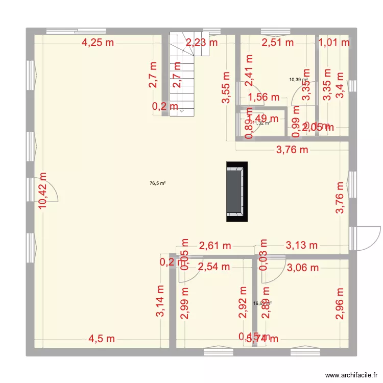 GOURBERA RDC 2. Plan de 4 et 105 m² GOURBERA RDC 2. Plan de 4 et 105 m²