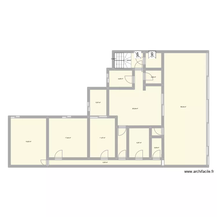 Assis Brasil v2. Plan de 13  et 165 m²