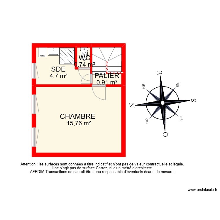 BI 20106. Plan de 11 pièces et 57 m2