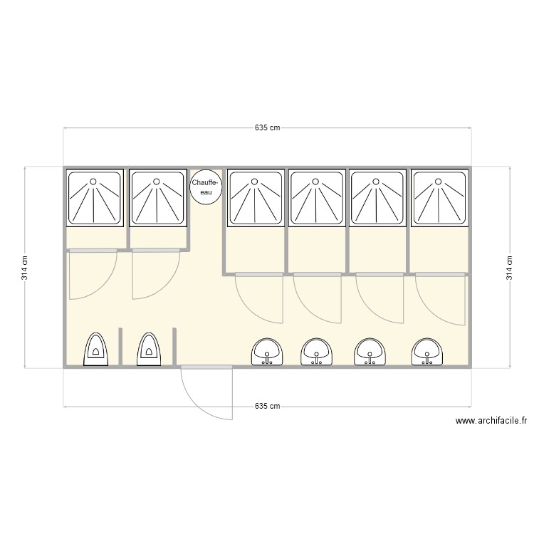 PETRAM CHANTIER L'ISLE D'ABEAU. Plan de 6 pièces et 19 m2