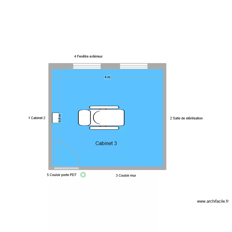 61199 Cabinet 3. Plan de 