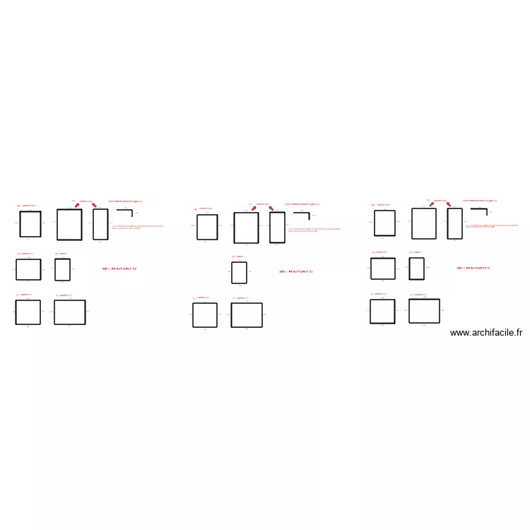 grilles. Plan de 0 pièce et 0 m2