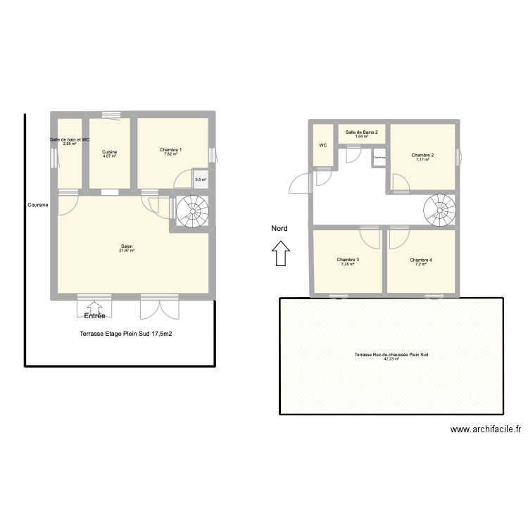 Chalet. Plan de 12 pièces et 106 m2
