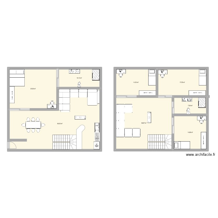 projet nexity t1. Plan de 8 pièces et 190 m2