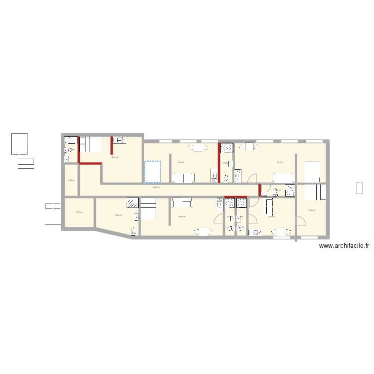 ORIGINAL ACOSTA 6 estudios. Plan de 0 pièce et 0 m2