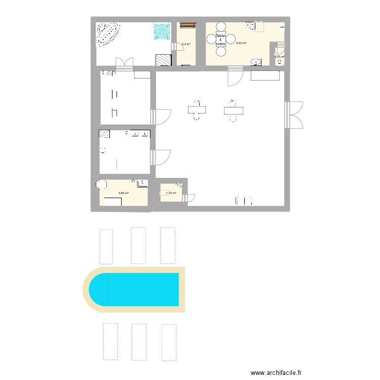 Plan de l’institut de rêve . Plan de 0 pièce et 0 m2