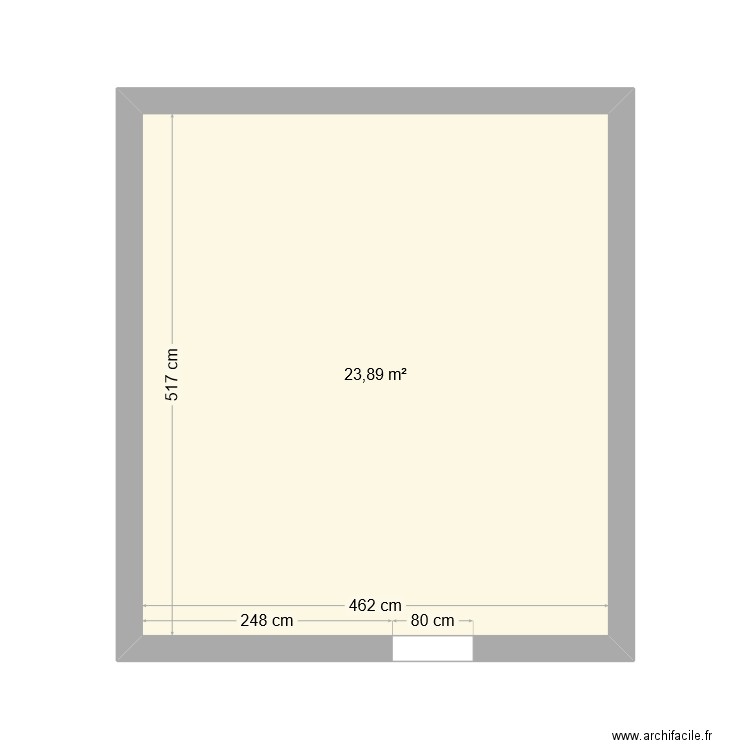 deuxieme etages vilaret. Plan de 1 pièce et 24 m2