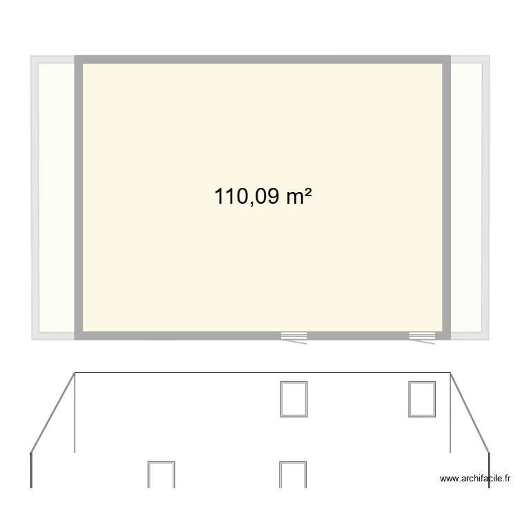 toiture. Plan de 5  et 541 m²