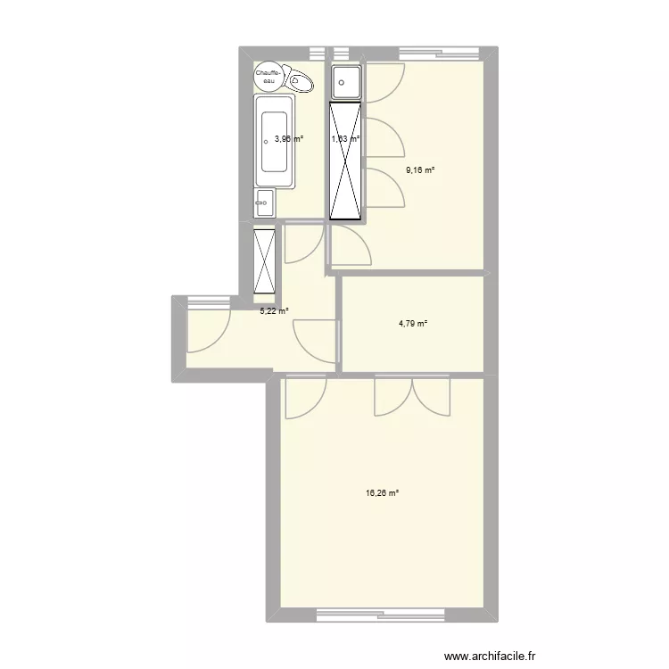 Appart. Plan de 6 et 41 m² Appart. Plan de 6 et 41 m²