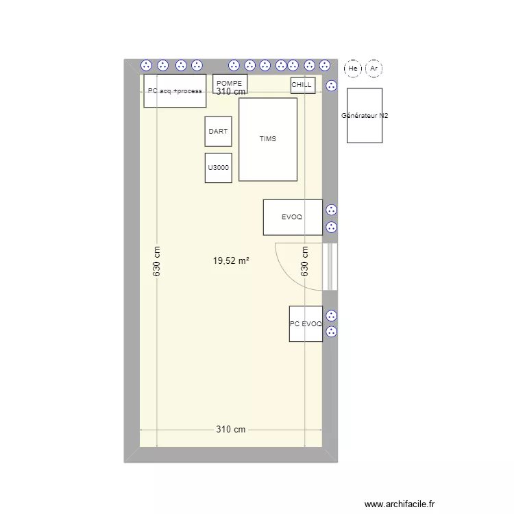 TOXLAB. Plan de 