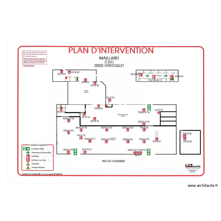MAILLARD VERNOUILLET 2. Plan de 