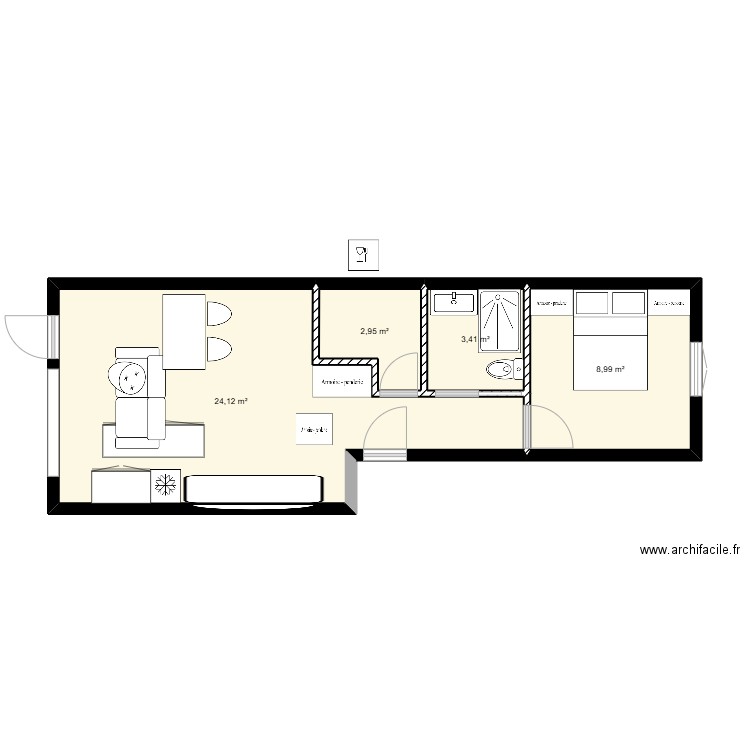 devoir 2  2.2. Plan de 0 pièce et 0 m2