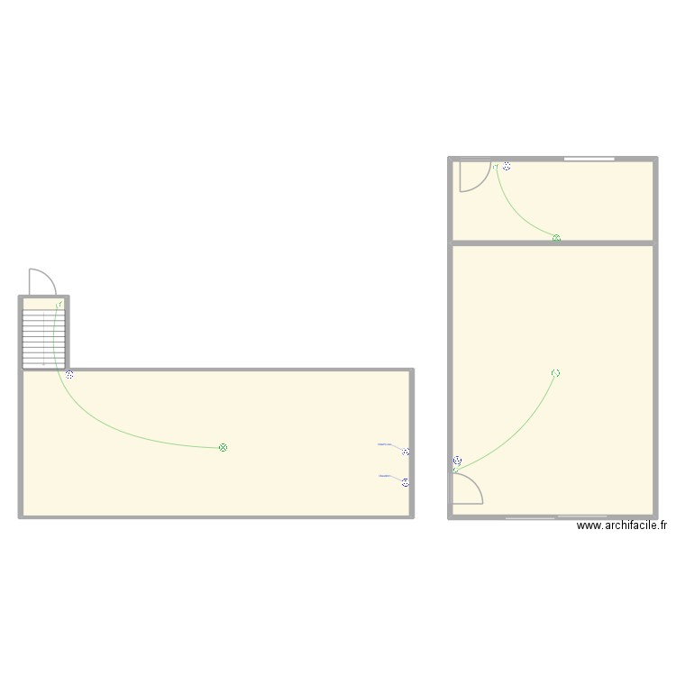 royal dependance et cave. Plan de 4 pièces et 310 m2