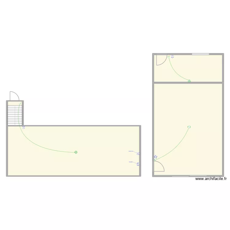 royal dependance et cave. Plan de 
