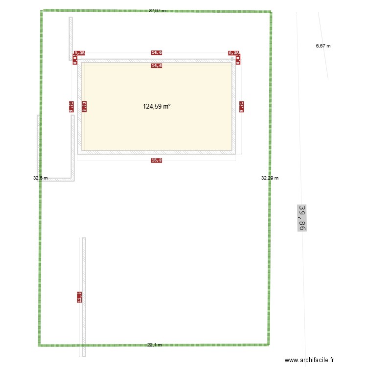 Lagnes V1 pro. Plan de 1 pièce et 125 m2