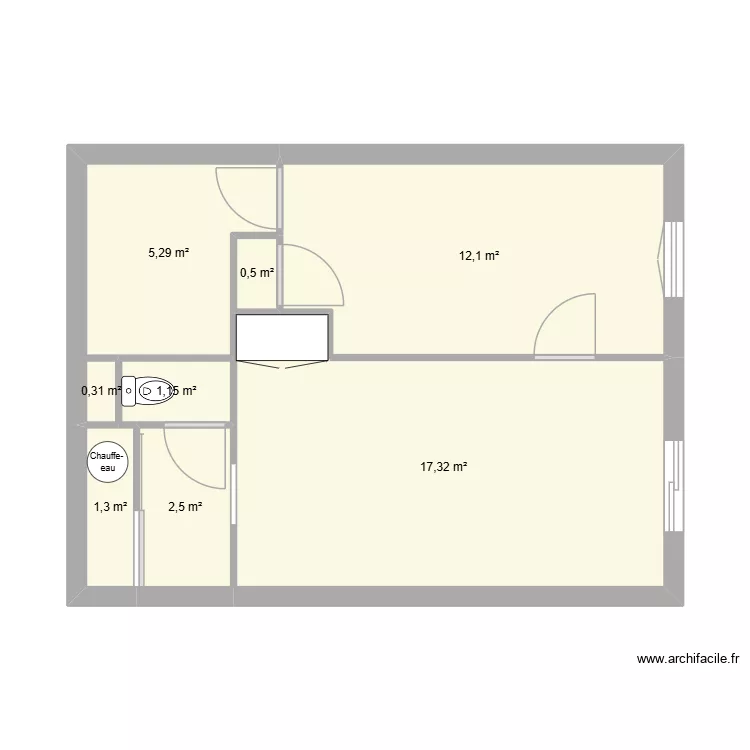 plan actuel. Plan de 8 et 40 m² plan actuel. Plan de 8 et 40 m²