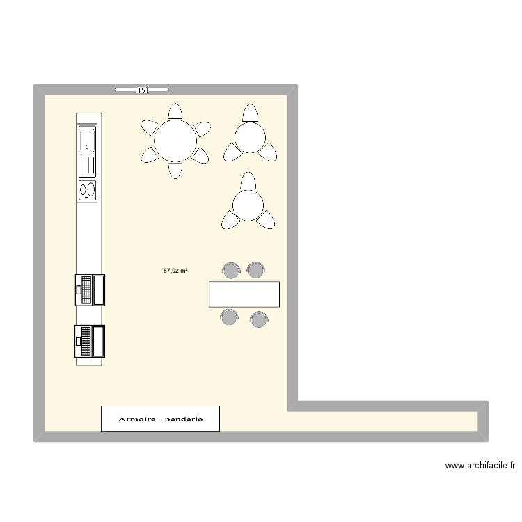 do eats. Plan de 0 pièce et 0 m2