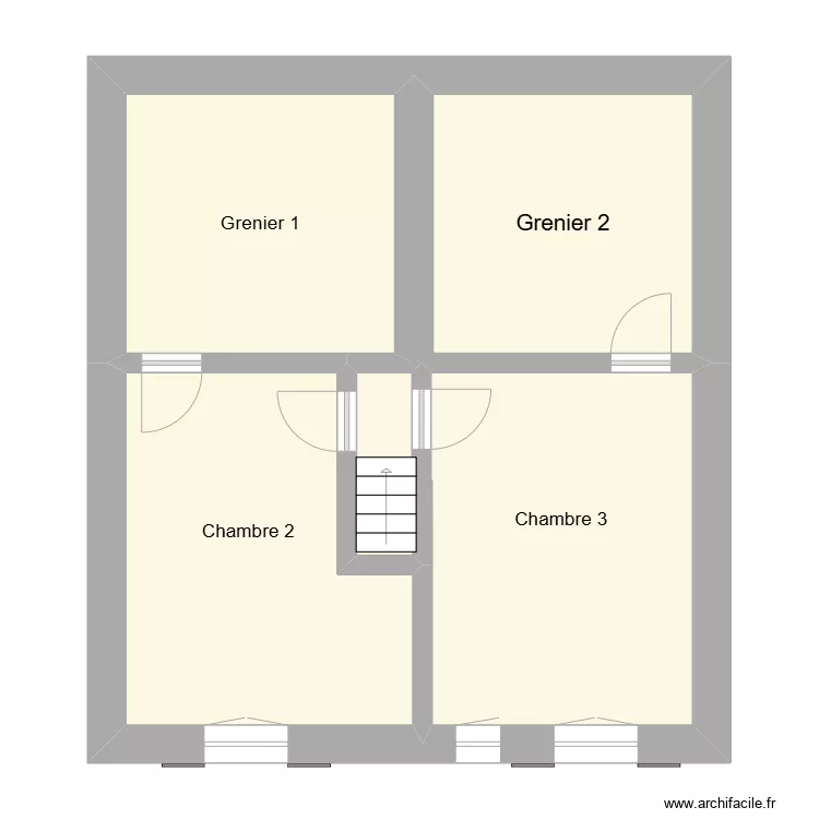 Pechard JP R+1. Plan de 