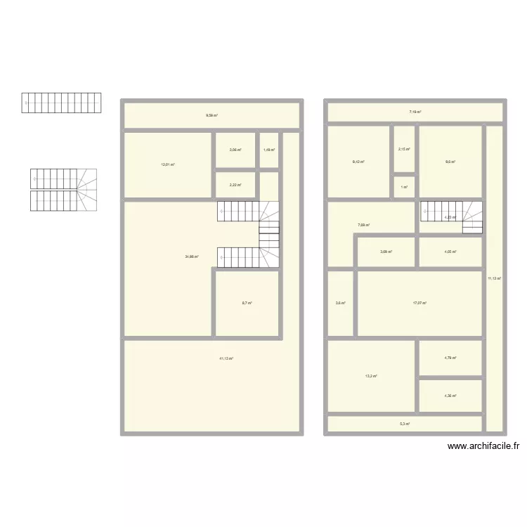 8/15 ESSAIE. Plan de 24 et 222 m² 8/15 ESSAIE. Plan de 24 et 222 m²