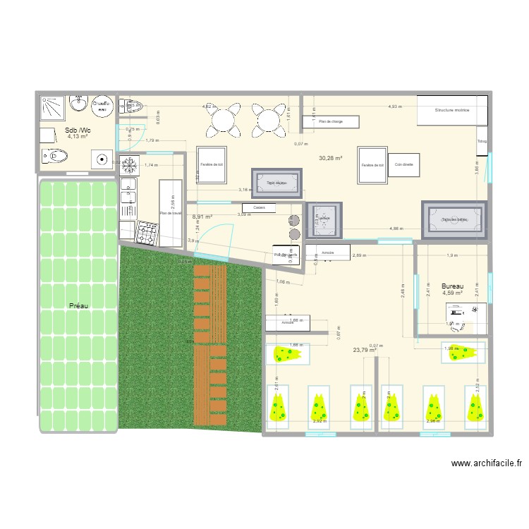 Maison Luc extention. Plan de 0 pièce et 0 m2