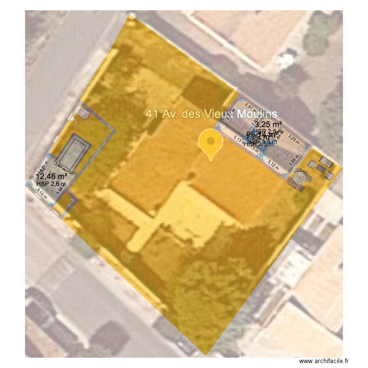 41 AV DES VIEUX MOULINS LA FLOTTE. Plan de 4 pièces et 43 m2