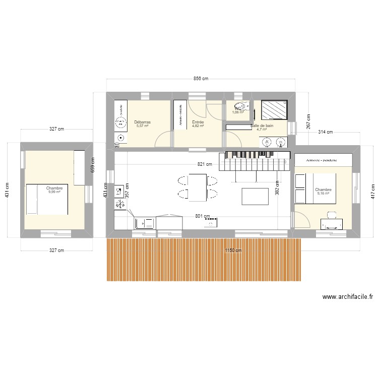 Cabane 2. Plan de 0 pièce et 0 m2