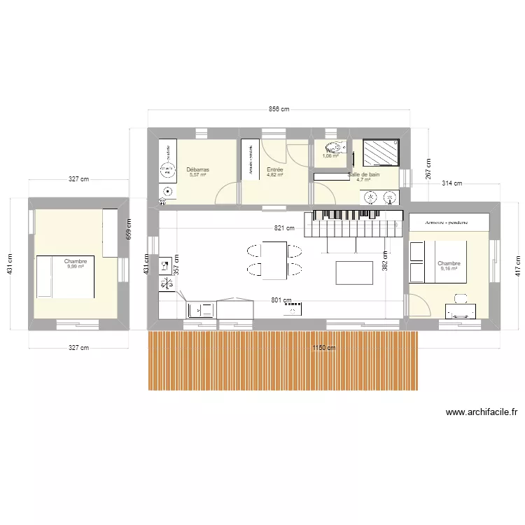 Cabane 2. Plan de Cabane 2. Plan de
