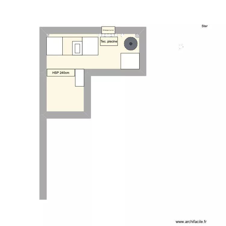chauferire2. Plan de 2  et 7 m²