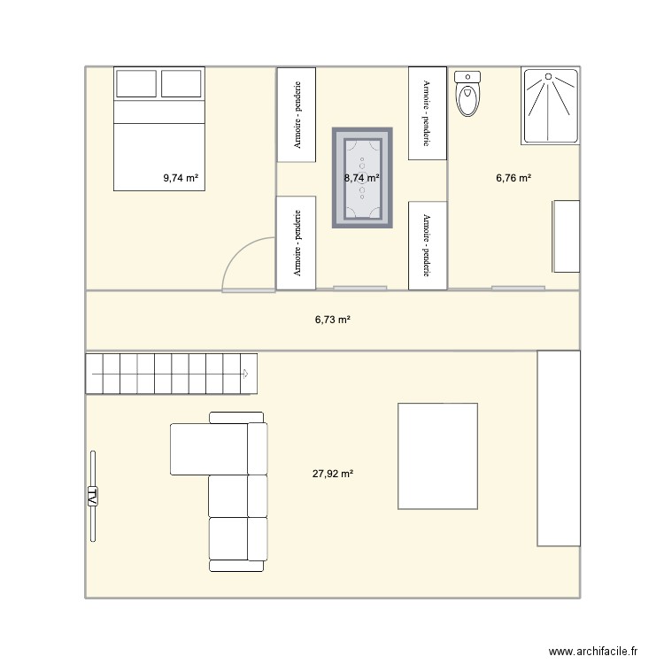 nouvelle dispo trelissac. Plan de 5 pièces et 60 m2