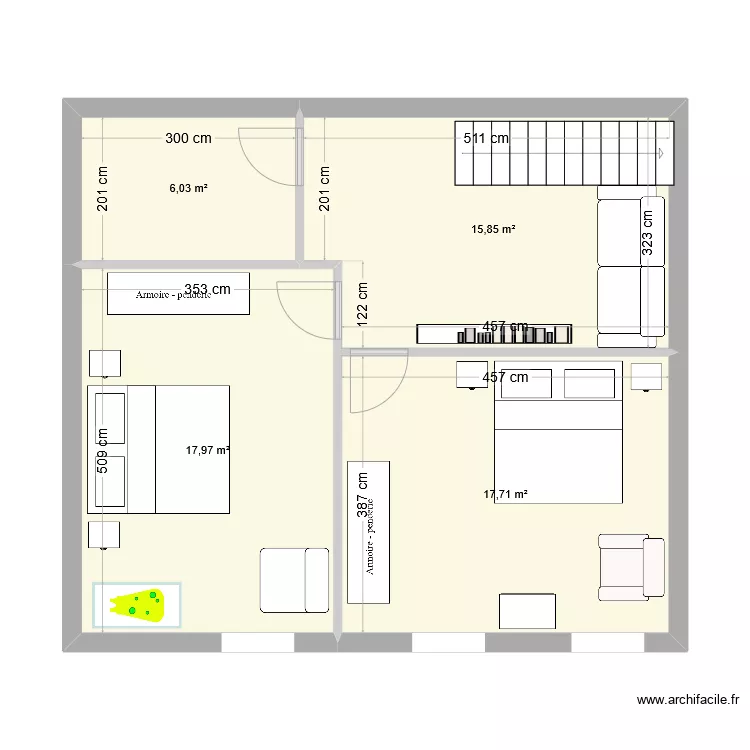 PROJET ETAGE 2 ST BONNET. Plan de 