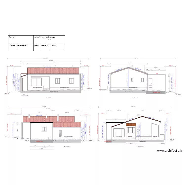 façades projetées Rev1. Plan de façades projetées Rev1. Plan de