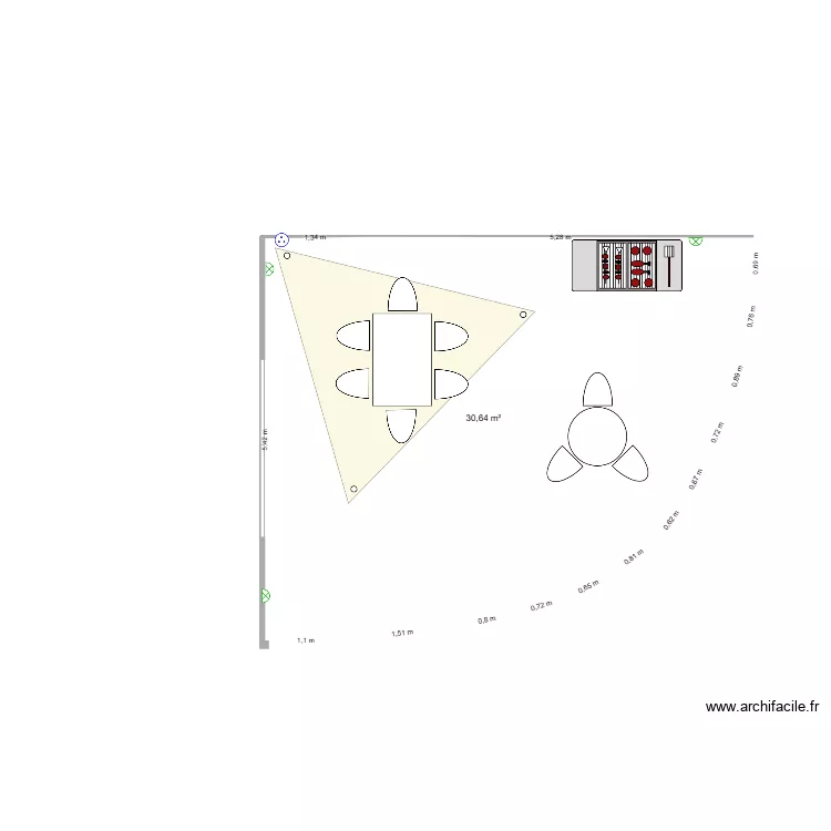 92 Champmarcou - Terrasse. Plan de 92 Champmarcou - Terrasse. Plan de