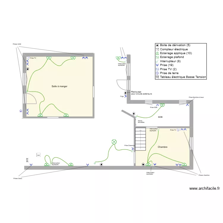 GOUPIL. Plan de 2  et 37 m²