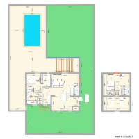 Plan maison 14/02 escalier demi tournant