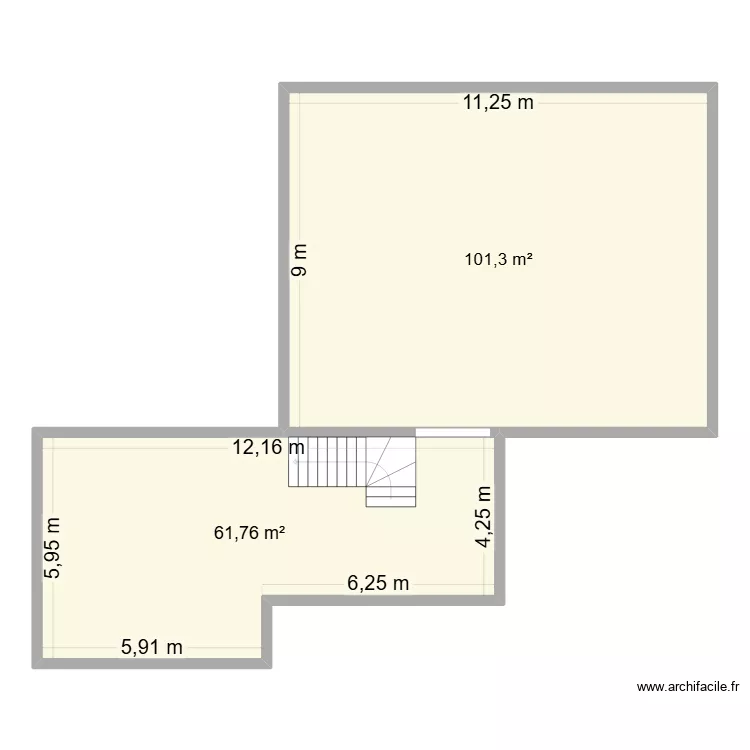 Plzn DMC. Plan de 2  et 163 m²